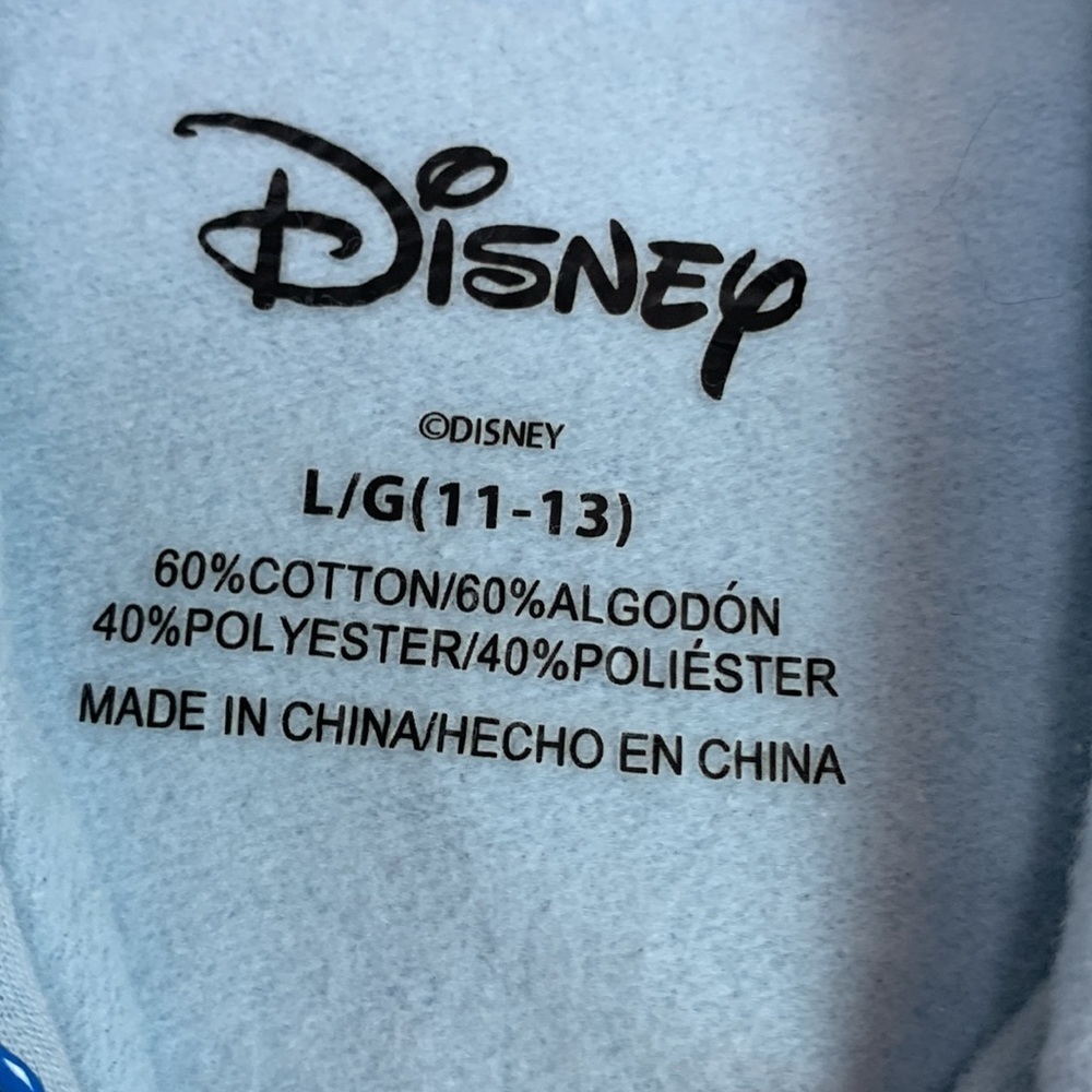 Disney Hoodie Junior’s Sz Large 11/13 Cotton Blend Obama Means Family Sweater - Picture 4 of 5